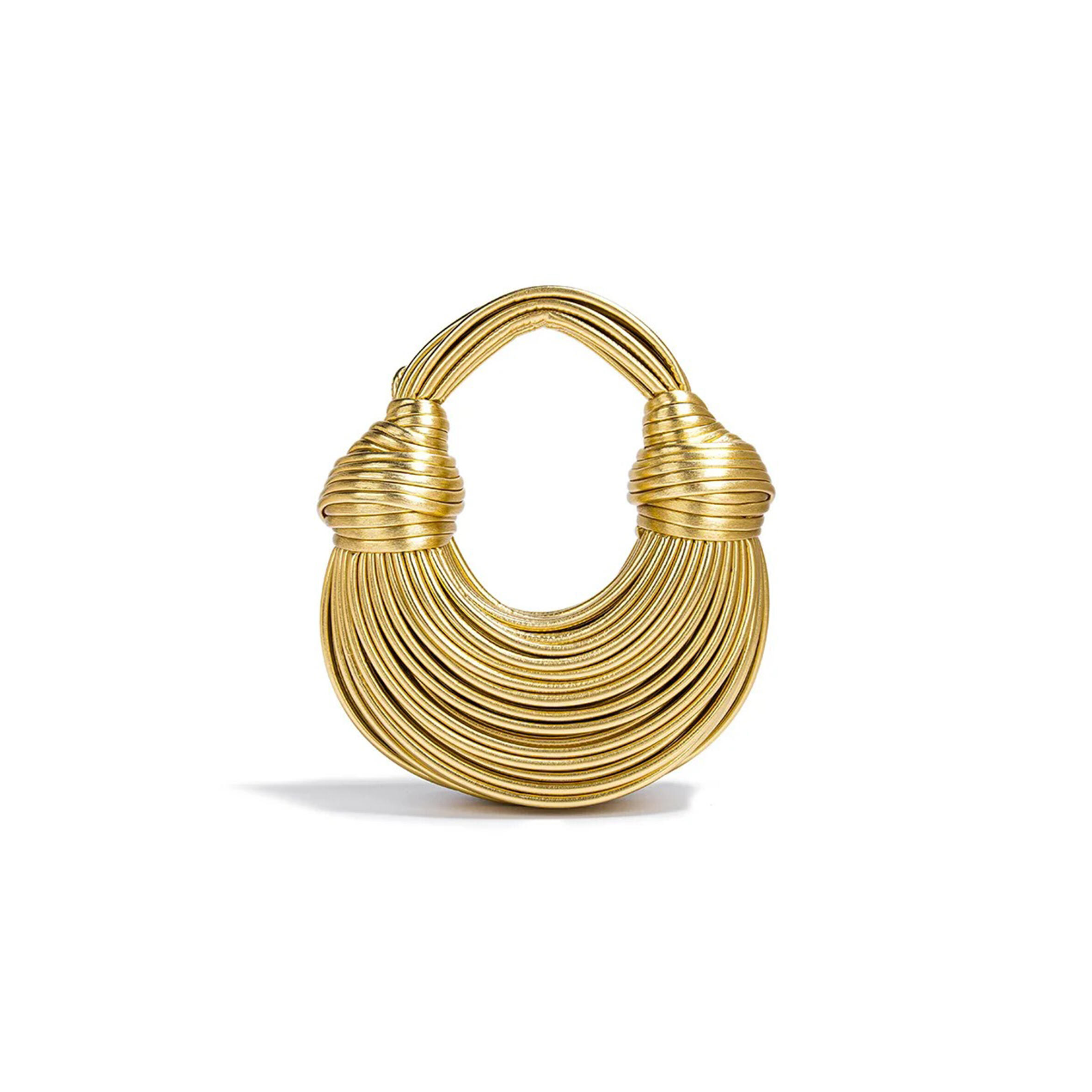 BOTTEGA VENETA KNOTTED DETAIL STRAPPY SHOULDER BAG (25*12*10cm) 